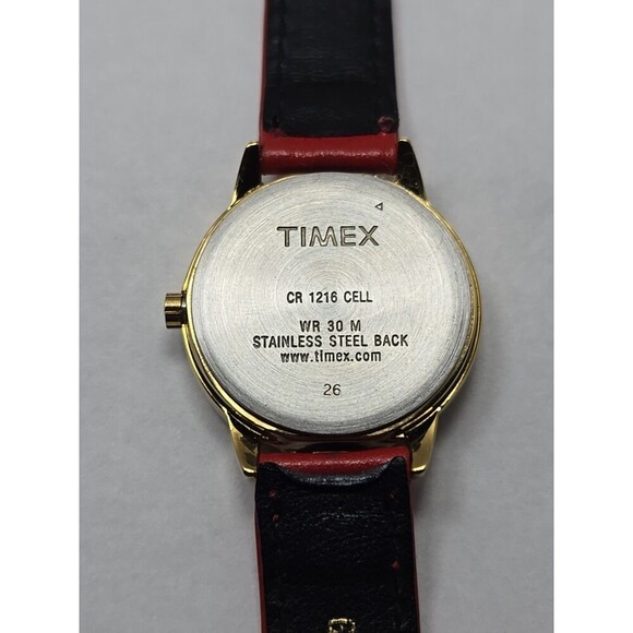 Womens Timex Easy Reader Indiglo Gold Tone 30mm Quartz Watch New Battery WR 30M - Picture 14 of 14